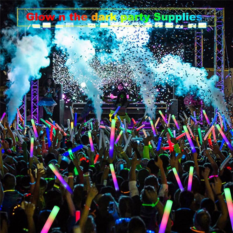 Flashing Led Foam Sticks Party - Bastoncini luminosi A75K sfusi, bastoncini in