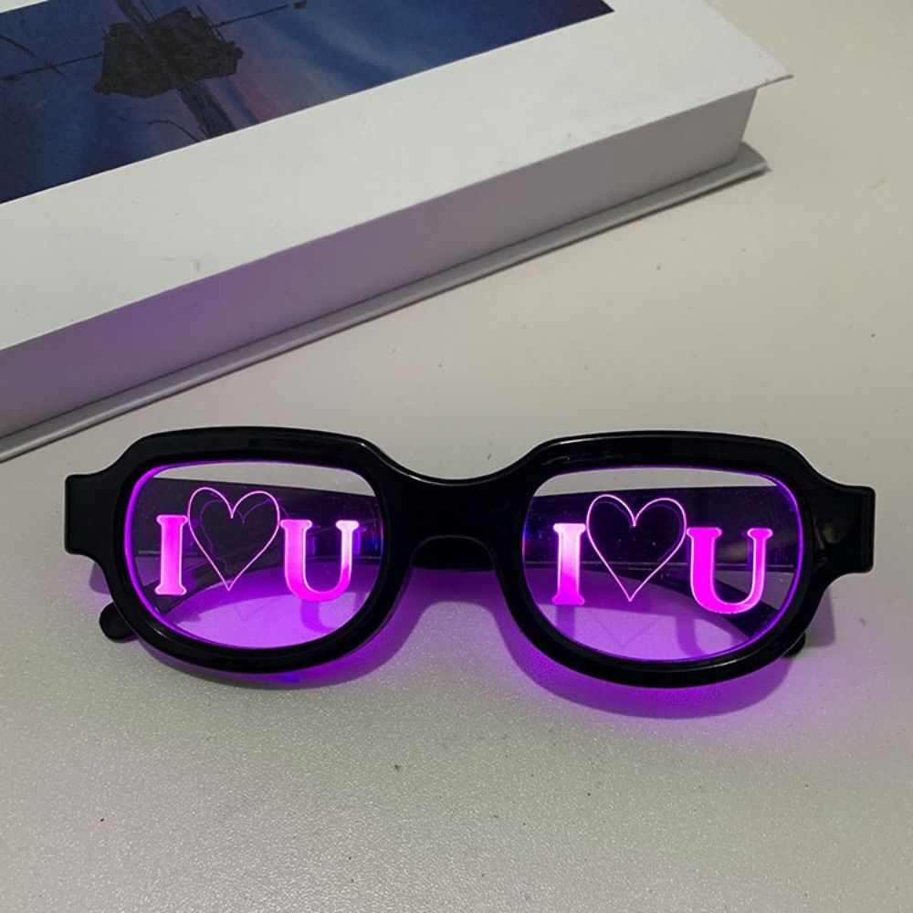 Glow In The Dark Party Glasses - Occhiali LED a Effetto Speciale, Occhiali