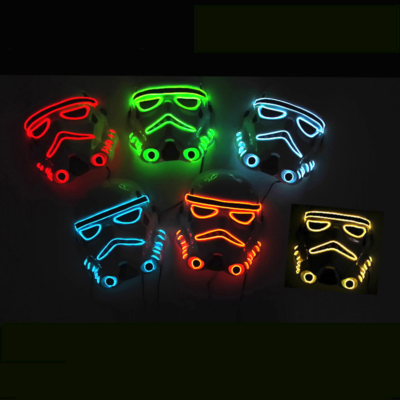 Led Purge Mask Halloween - Maschera da notte per feste di
