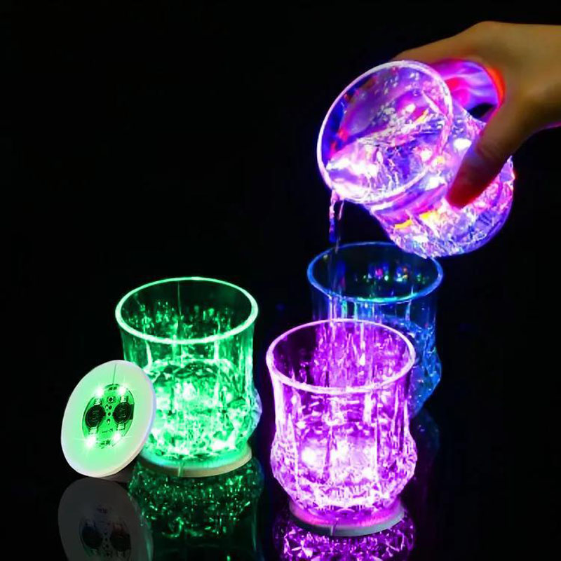Glow In The Dark Party Glasses - Adesivo per sottobicchieri a LED Puntelli