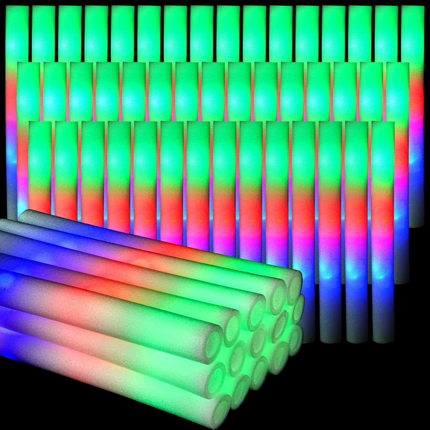 Bastoncini luminosi in schiuma - Flashing Led Foam Sticks Party recensione e prezzo