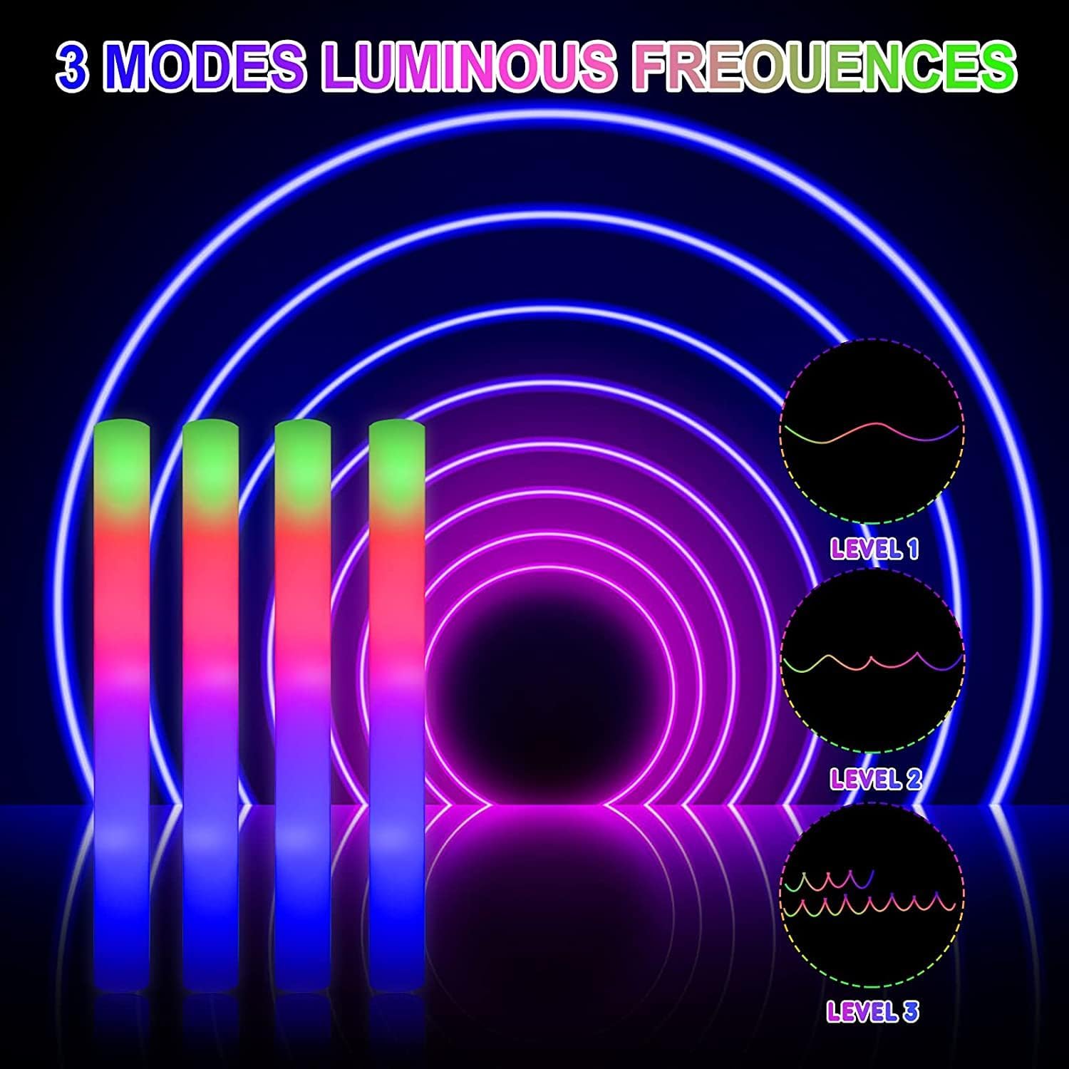 102 pezzi bastoncini di schium - Glow In The Dark Party Glasses recensione e prezzo