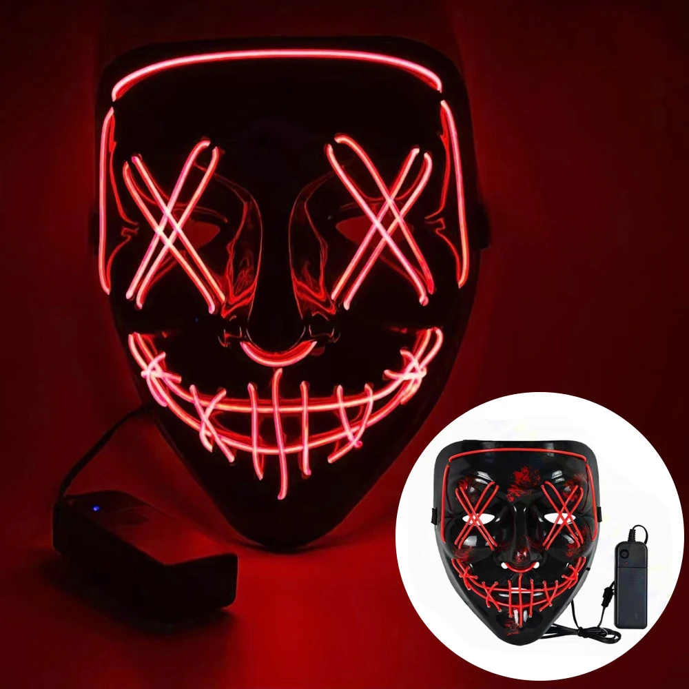 Maschera neon a LED per Hallow - Led Purge Mask Halloween recensione e prezzo